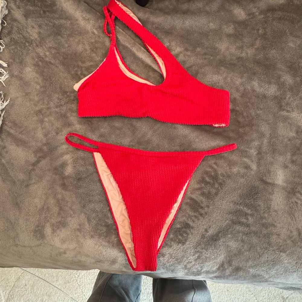 Red Women's Swimwear Set